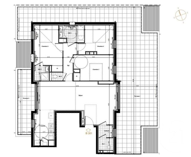 Appartement F4 à vendre - 4 pièces - 96.1 m2 - QUIBERON - 56 - BRETAGNE - Century 21 La Presqu'Île